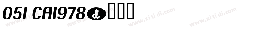 051 CA1978字体转换